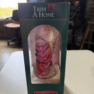 European Style Glass Hand Blown St Nicholas Trim A Home Kmart Vtg 1996 Box